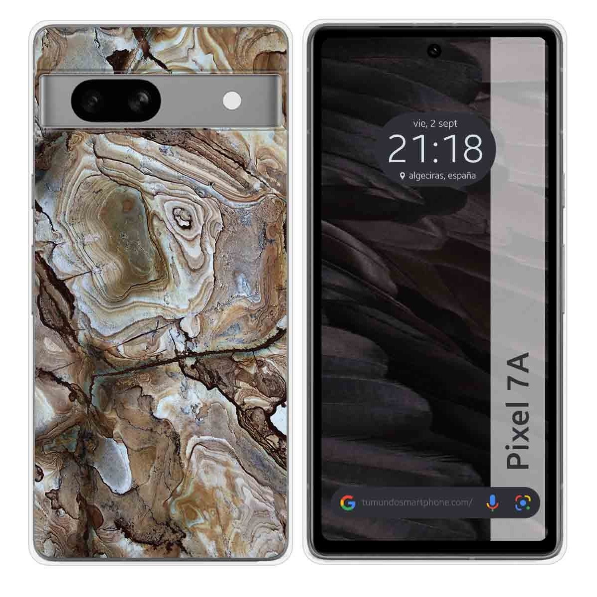 Funda Silicona para Google Pixel 7a 5G diseño Mármol 14 Dibujos