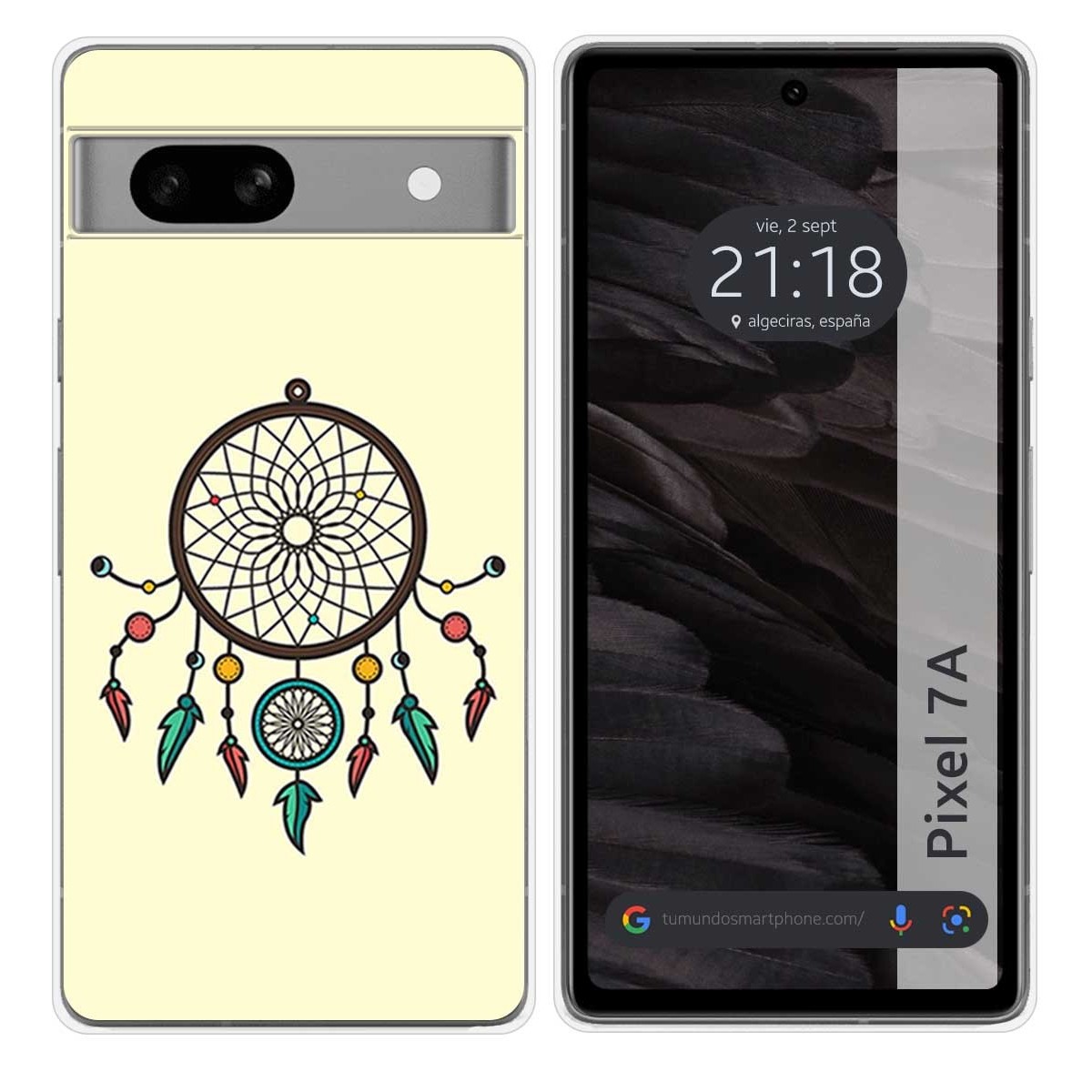 Funda Silicona para Google Pixel 7a 5G diseño Atrapasueños Dibujos
