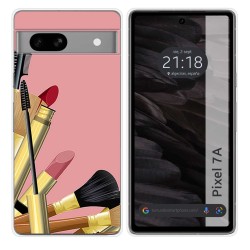 Funda Silicona para Google Pixel 7a 5G diseño Brochas Dibujos