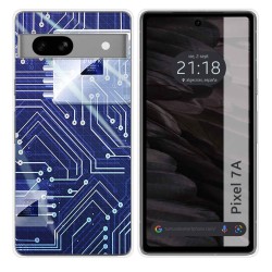 Funda Silicona para Google Pixel 7a 5G diseño Circuito Dibujos
