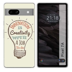 Funda Silicona para Google Pixel 7a 5G diseño Creativity Dibujos