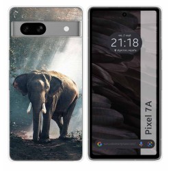 Funda Silicona para Google Pixel 7a 5G diseño Elefante Dibujos
