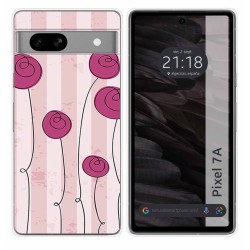 Funda Silicona para Google Pixel 7a 5G diseño Flores Vintage Dibujos