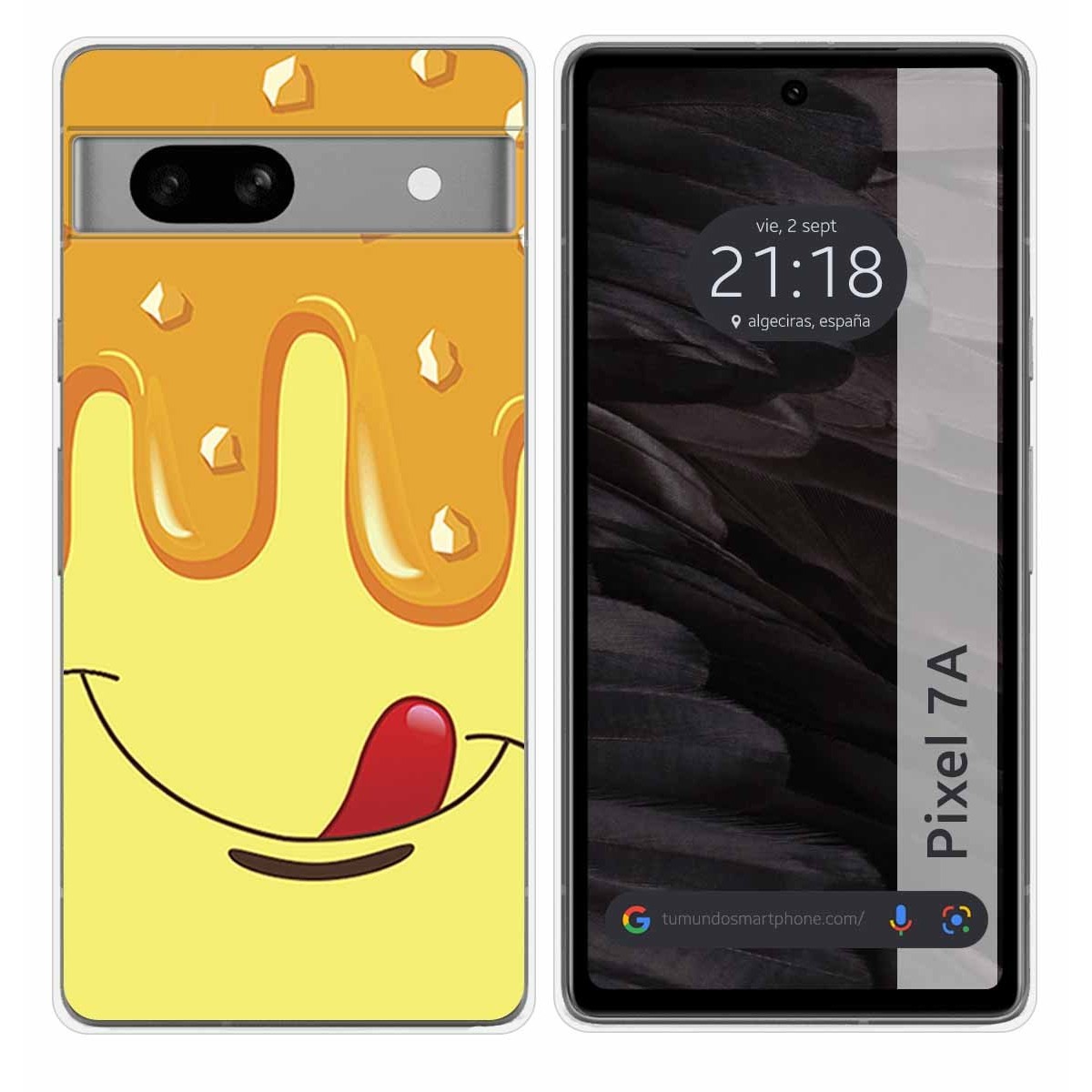 Funda Silicona para Google Pixel 7a 5G diseño Helado Vainilla Dibujos