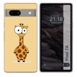 Funda Silicona para Google Pixel 7a 5G diseño Jirafa Dibujos