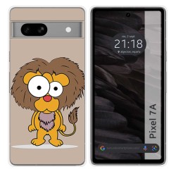 Funda Silicona para Google Pixel 7a 5G diseño Leon Dibujos
