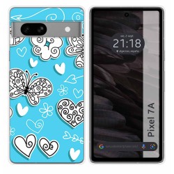 Funda Silicona para Google Pixel 7a 5G diseño Mariposas Dibujos