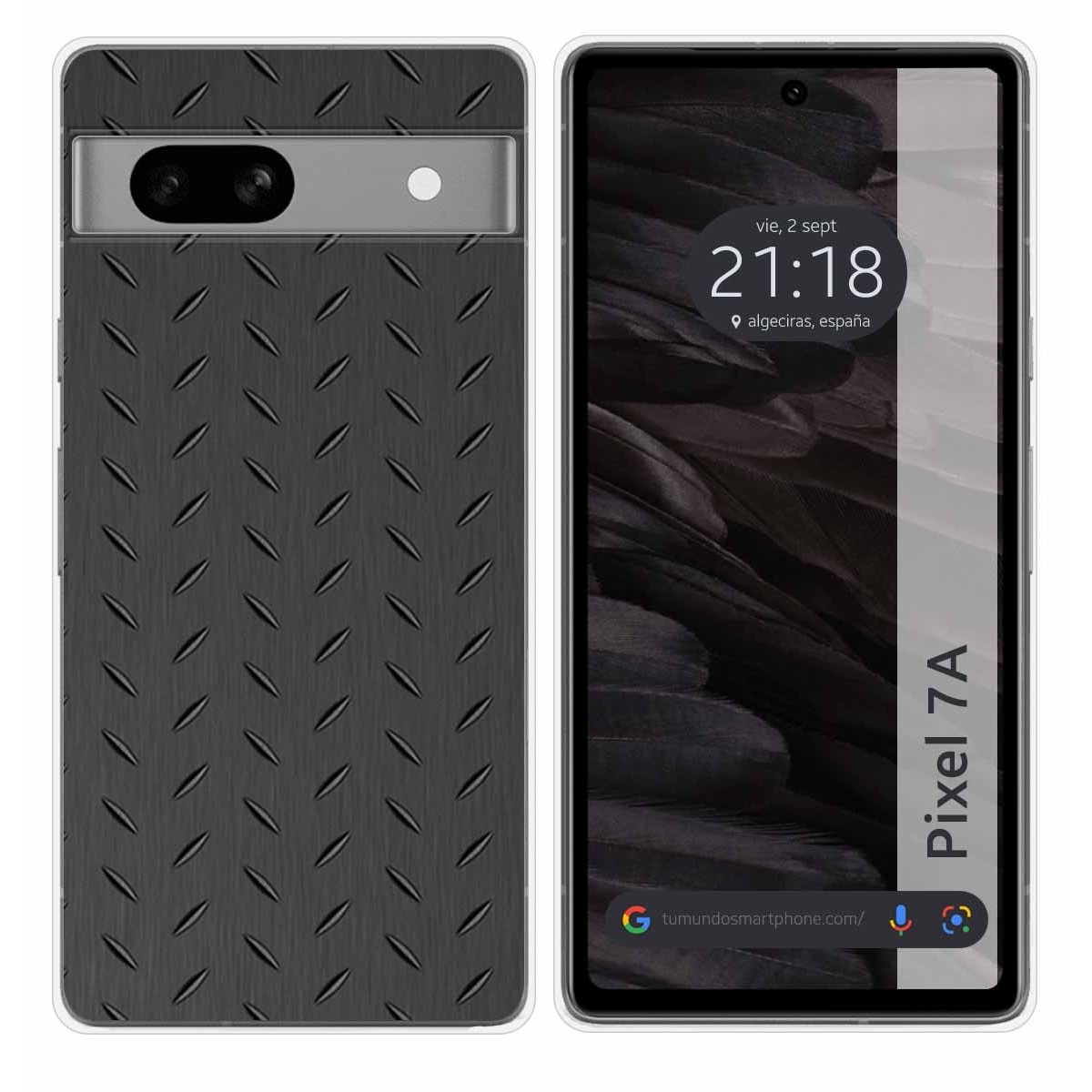 Funda Silicona para Google Pixel 7a 5G diseño Metal Dibujos