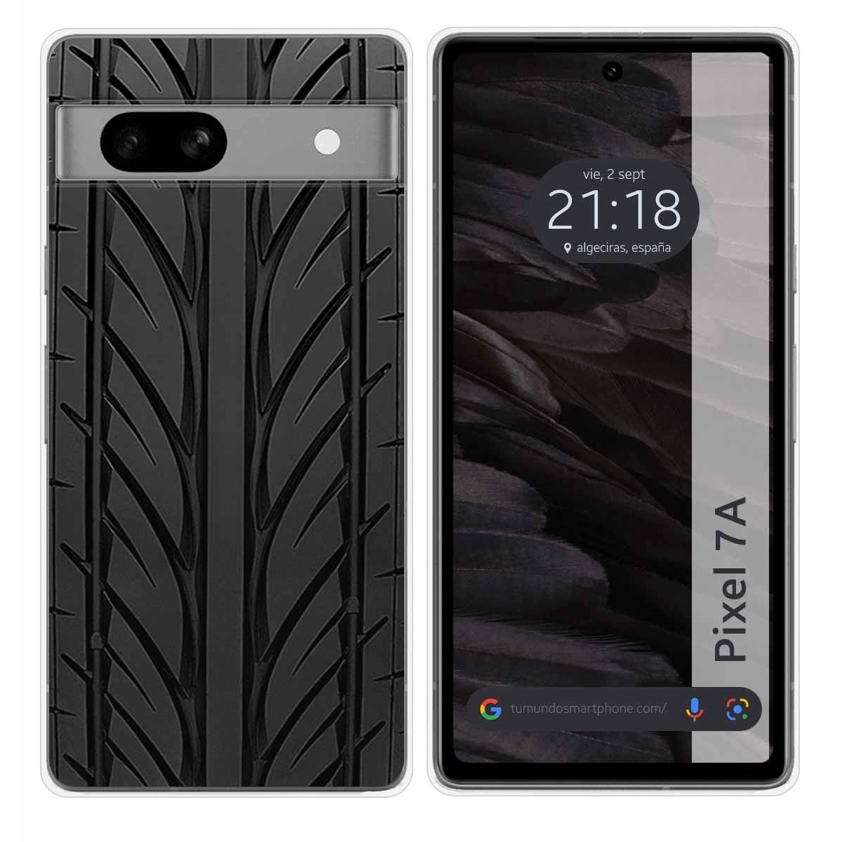 Funda Silicona para Google Pixel 7a 5G diseño Neumatico Dibujos