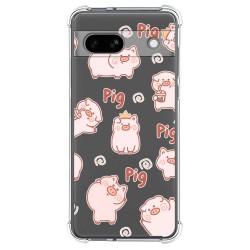 Funda Silicona Antigolpes para Google Pixel 7a 5G diseño Cerdos Dibujos