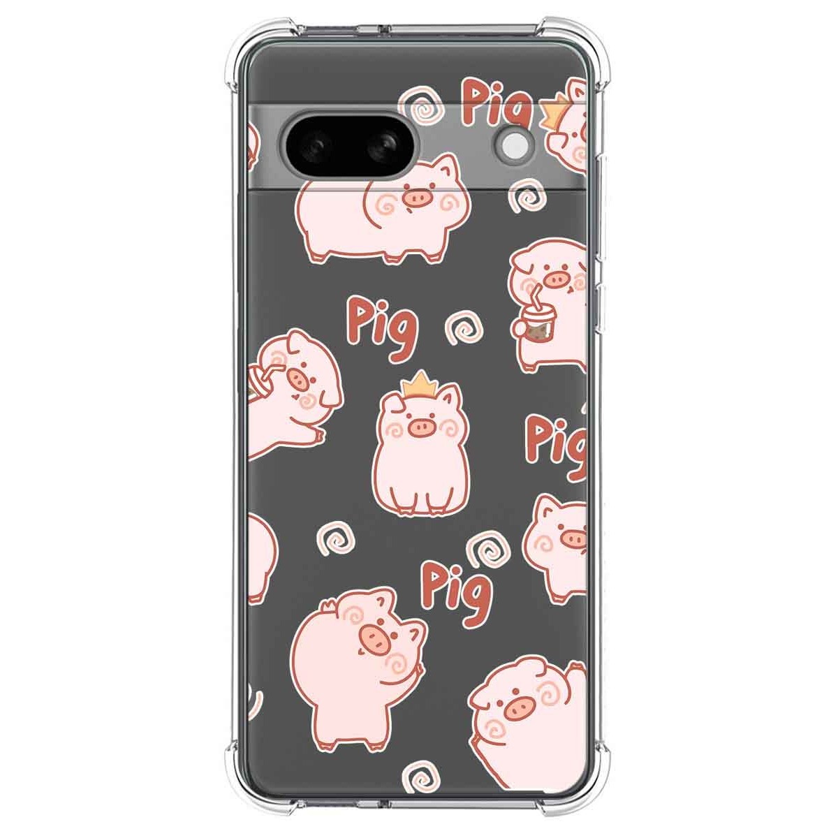 Funda Silicona Antigolpes para Google Pixel 7a 5G diseño Cerdos Dibujos