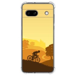 Funda Silicona Antigolpes para Google Pixel 7a 5G diseño Ciclista Dibujos