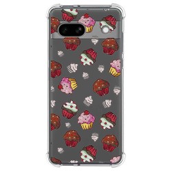 Funda Silicona Antigolpes para Google Pixel 7a 5G diseño Muffins Dibujos