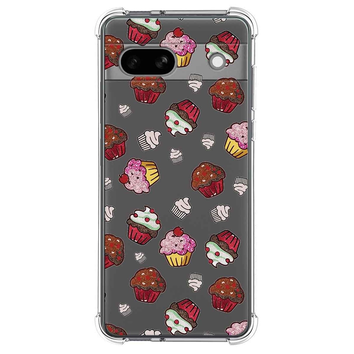 Funda Silicona Antigolpes para Google Pixel 7a 5G diseño Muffins Dibujos