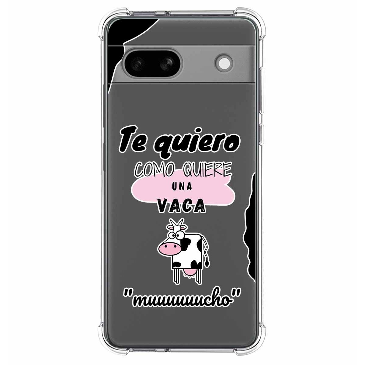 Funda Silicona Antigolpes para Google Pixel 7a 5G diseño Vaca Dibujos