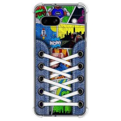 Funda Silicona Antigolpes para Google Pixel 7a 5G diseño Zapatillas 14 Dibujos