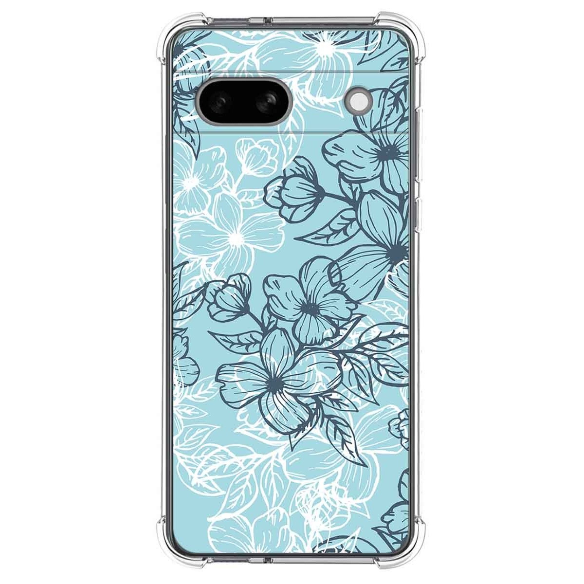 Funda Silicona Antigolpes para Google Pixel 7a 5G diseño Flores 03 Dibujos
