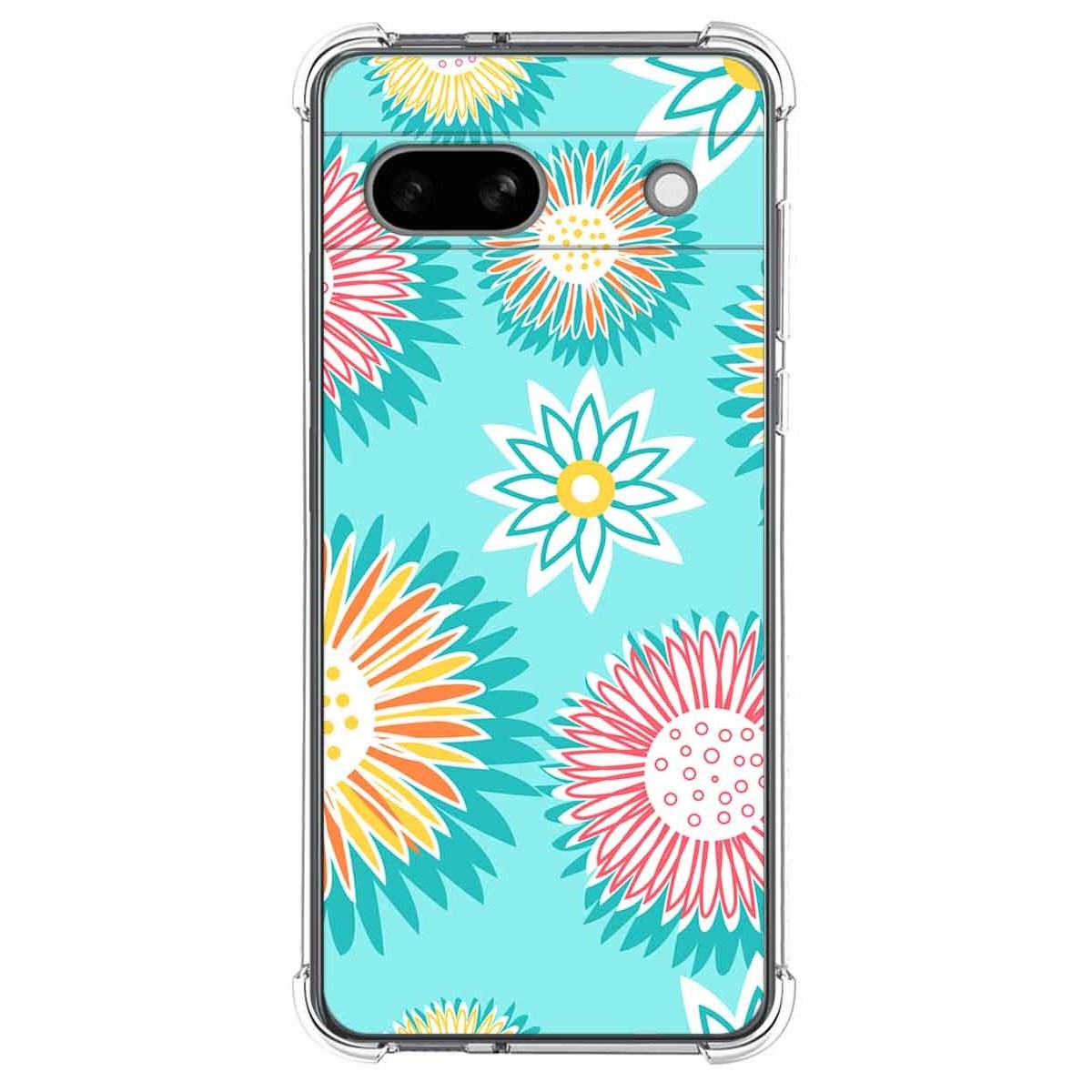 Funda Silicona Antigolpes para Google Pixel 7a 5G diseño Flores 05 Dibujos