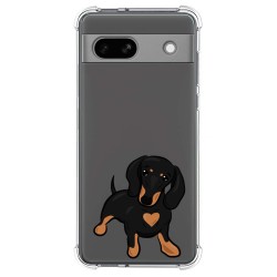 Funda Silicona Antigolpes para Google Pixel 7a 5G diseño Perros 04 Dibujos