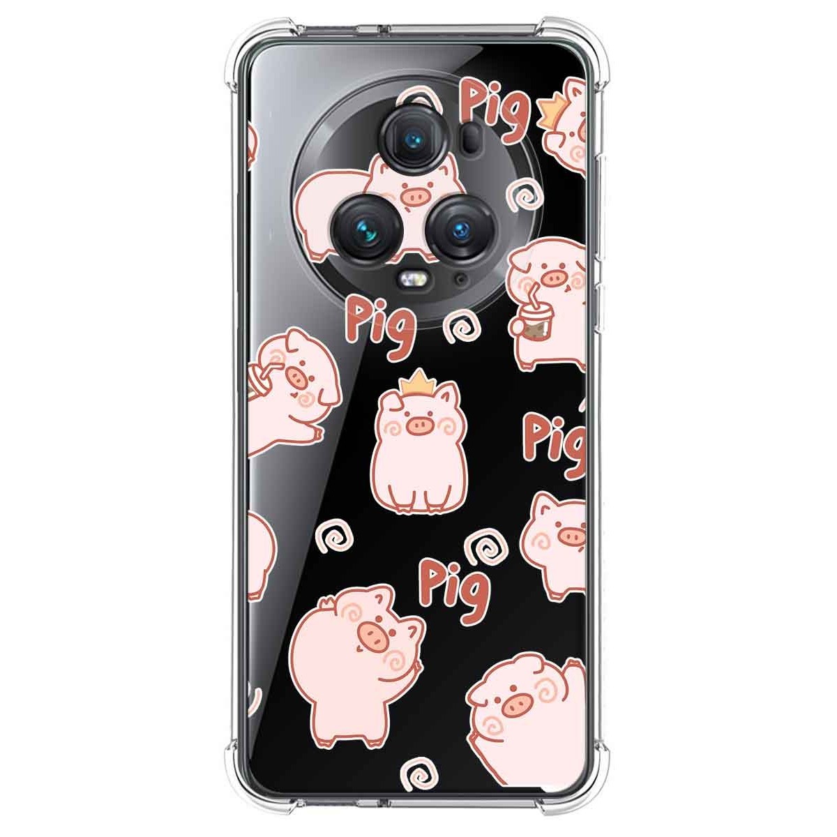 Funda Silicona Antigolpes para Huawei Honor Magic 5 Pro 5G diseño Cerdos Dibujos