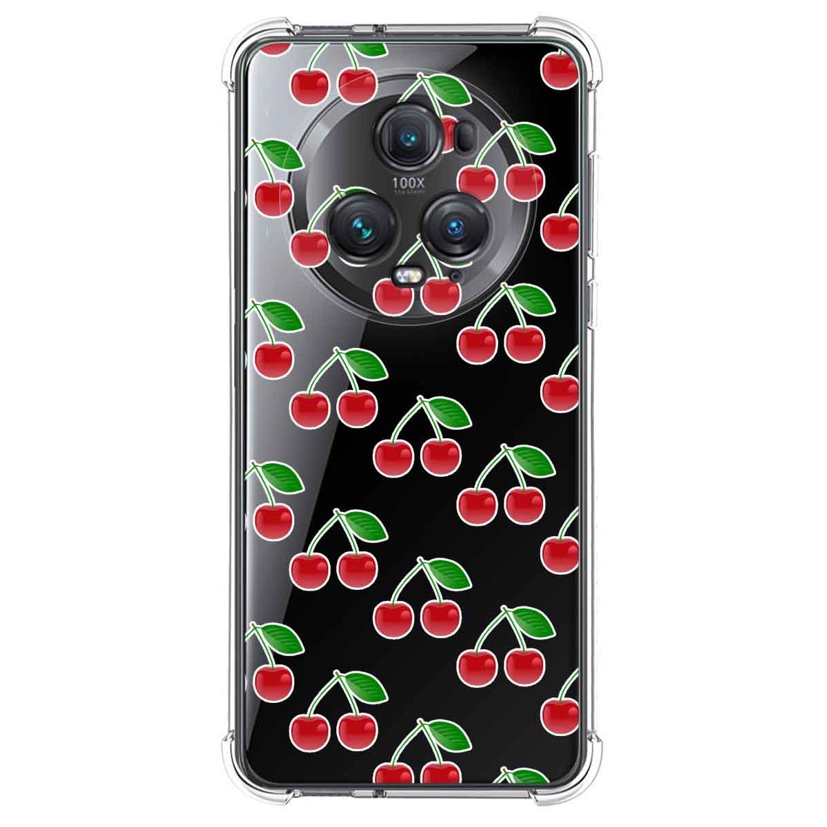 Funda Silicona Antigolpes para Huawei Honor Magic 5 Pro 5G diseño Cerezas Dibujos
