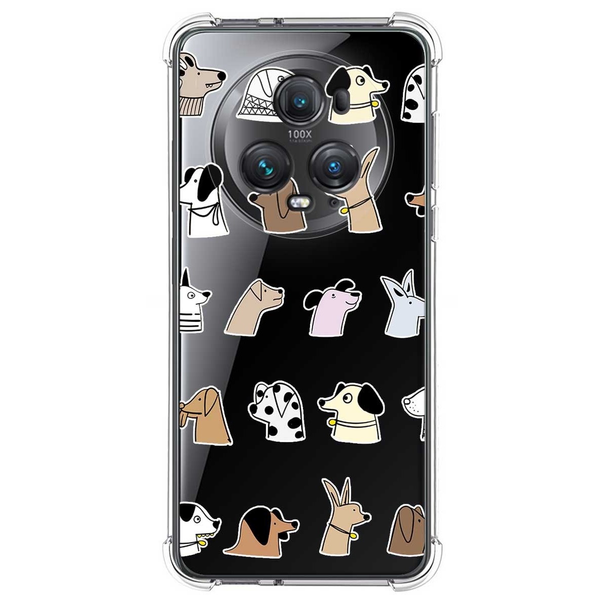 Funda Silicona Antigolpes para Huawei Honor Magic 5 Pro 5G diseño Perros Dibujos