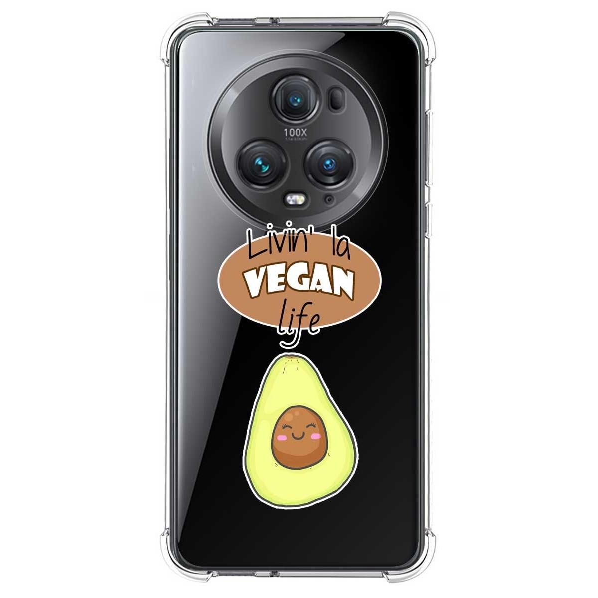 Funda Silicona Antigolpes para Huawei Honor Magic 5 Pro 5G diseño Vegan Life Dibujos