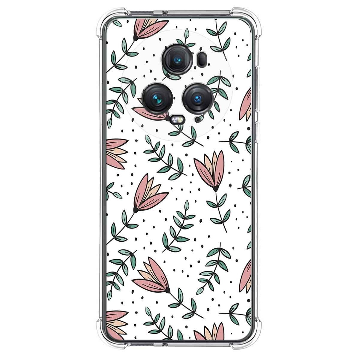 Funda Silicona Antigolpes para Huawei Honor Magic 5 Pro 5G diseño Flores 01 Dibujos
