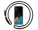 Personaliza tu Funda Colgante Transparente para Xiaomi Poco F5 5G con Cordon Negro Dibujo Personalizada