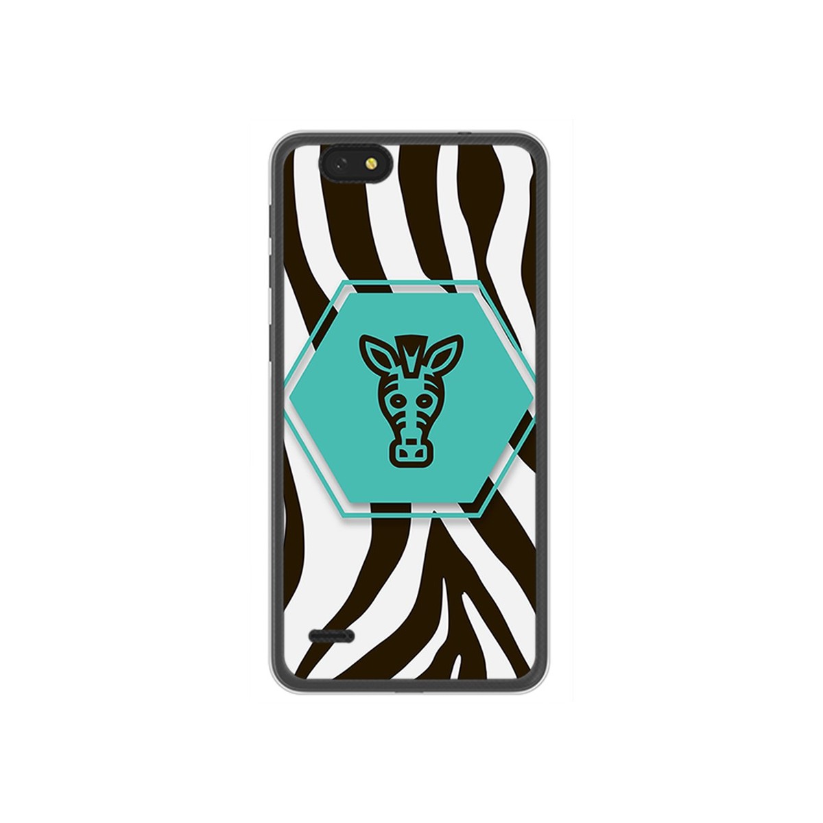 Funda Gel Tpu para Zte Blade A330 Diseño Cebra Dibujos