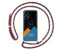 Personaliza tu Funda Colgante Transparente para Xiaomi Poco F5 5G con Cordon Rosa / Dorado Dibujo Personalizada