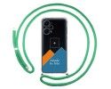 Personaliza tu Funda Colgante Transparente para Xiaomi Poco F5 5G con Cordon Verde Agua Dibujo Personalizada