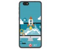 Funda Gel Tpu para Zte Blade A330 Diseño Cohete Dibujos