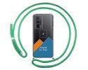 Personaliza tu Funda Colgante Transparente para Xiaomi Poco F5 Pro 5G con Cordon Verde Agua Dibujo Personalizada