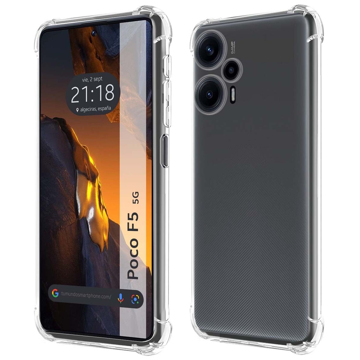 Funda Silicona Antigolpes Transparente para Xiaomi POCO F5 5G