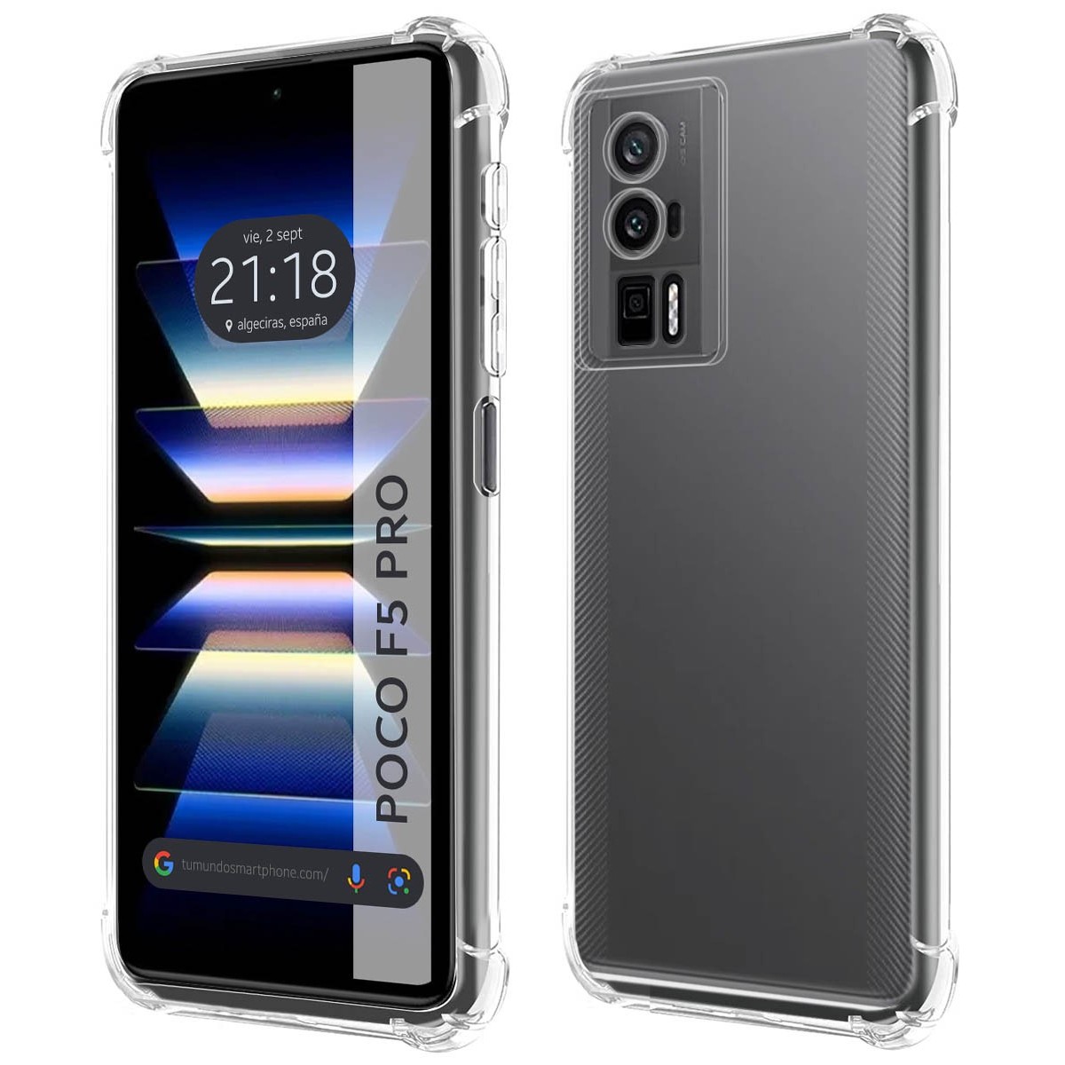 Funda Silicona Antigolpes Transparente para Xiaomi POCO F5 PRO 5G