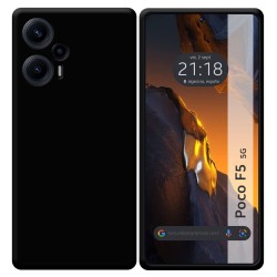 Funda Silicona Gel TPU Negra para Xiaomi Poco F5 5G