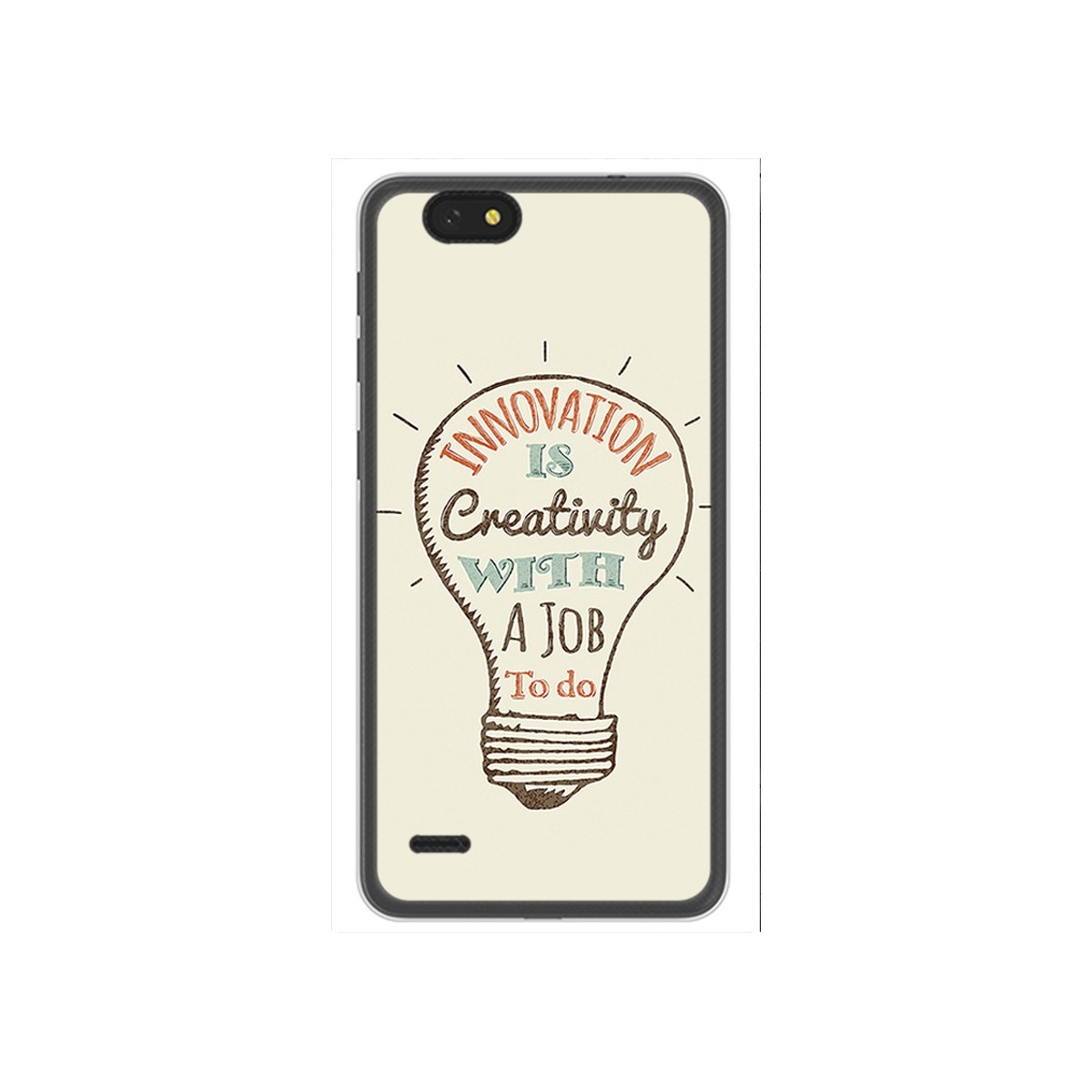 Funda Gel Tpu para Zte Blade A330 Diseño Creativity Dibujos