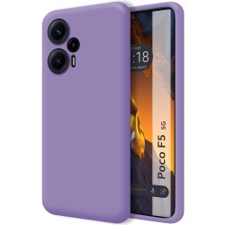 Funda Silicona Líquida Ultra Suave para Xiaomi Poco F5 5G color Morada