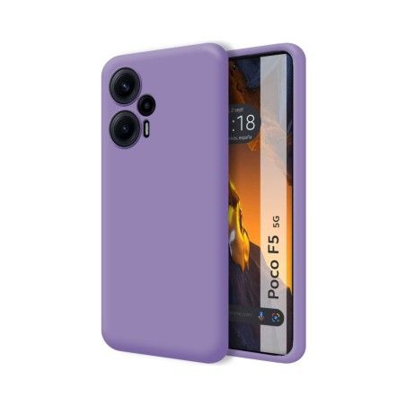 Funda Silicona Líquida Ultra Suave para Xiaomi Poco F5 5G color Morada