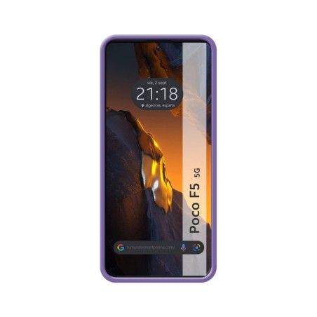Funda Silicona Líquida Ultra Suave para Xiaomi Poco F5 5G color Morada