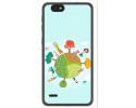 Funda Gel Tpu para Zte Blade A330 Diseño Familia Dibujos
