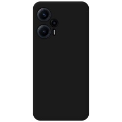 Funda Silicona Líquida Ultra Suave para Xiaomi Poco F5 5G color Negra 2