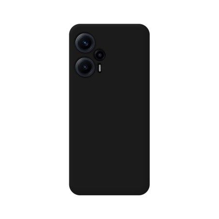 Funda Silicona Líquida Ultra Suave para Xiaomi Poco F5 5G color Negra