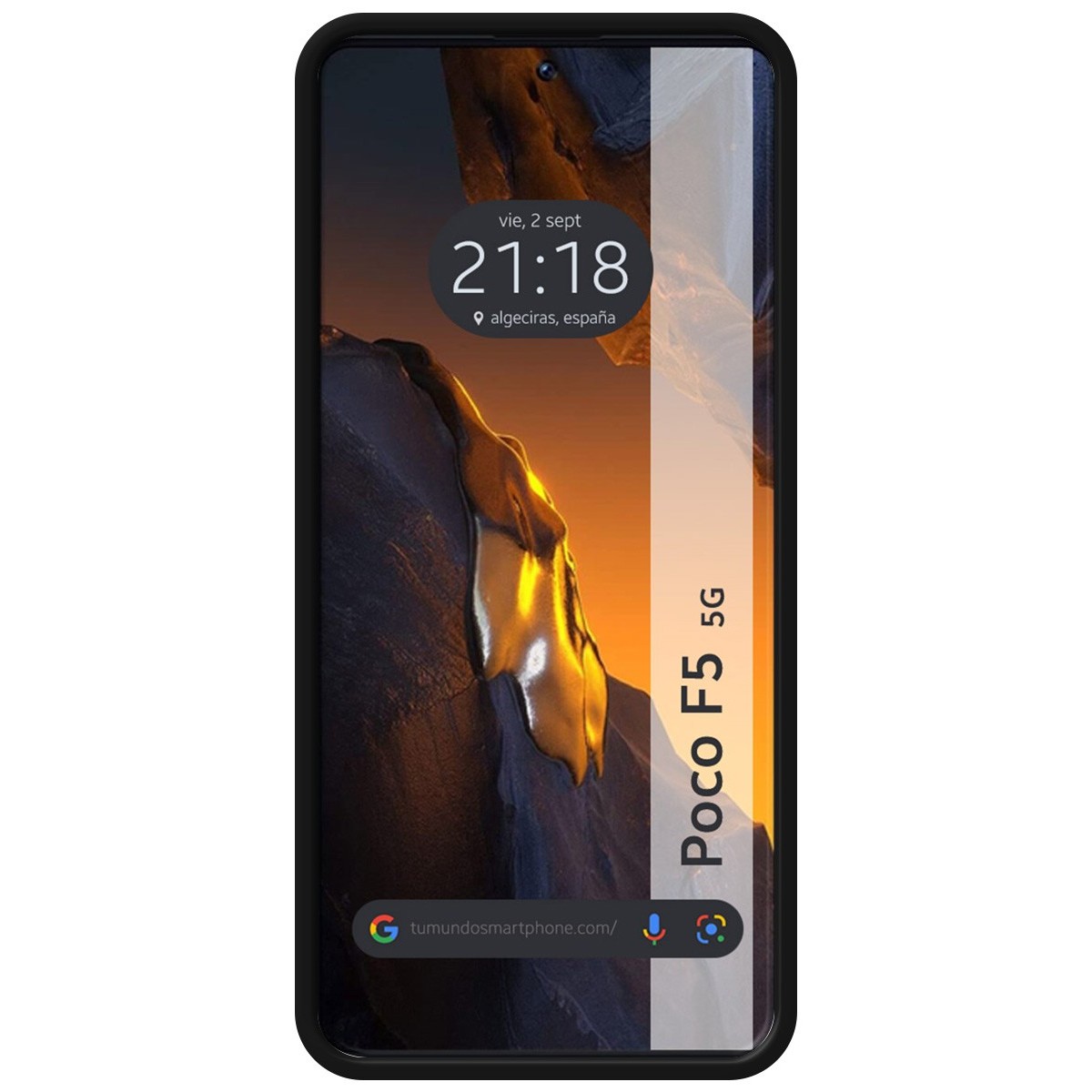 Funda Silicona Líquida Ultra Suave para Xiaomi Poco F5 5G color Negra