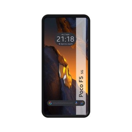 Funda Silicona Líquida Ultra Suave para Xiaomi Poco F5 5G color Negra