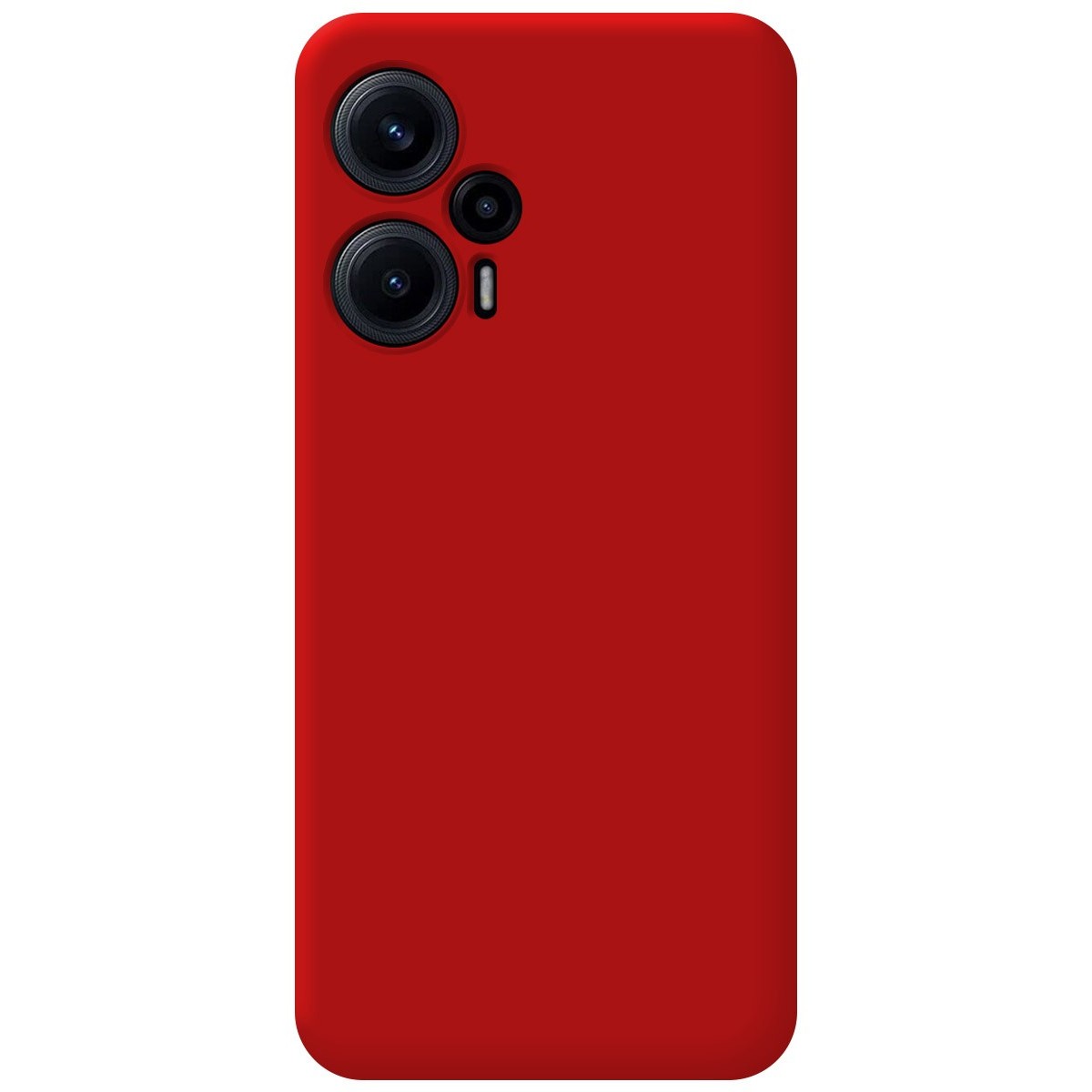Funda Silicona Líquida Ultra Suave para Xiaomi Poco F5 5G color Roja