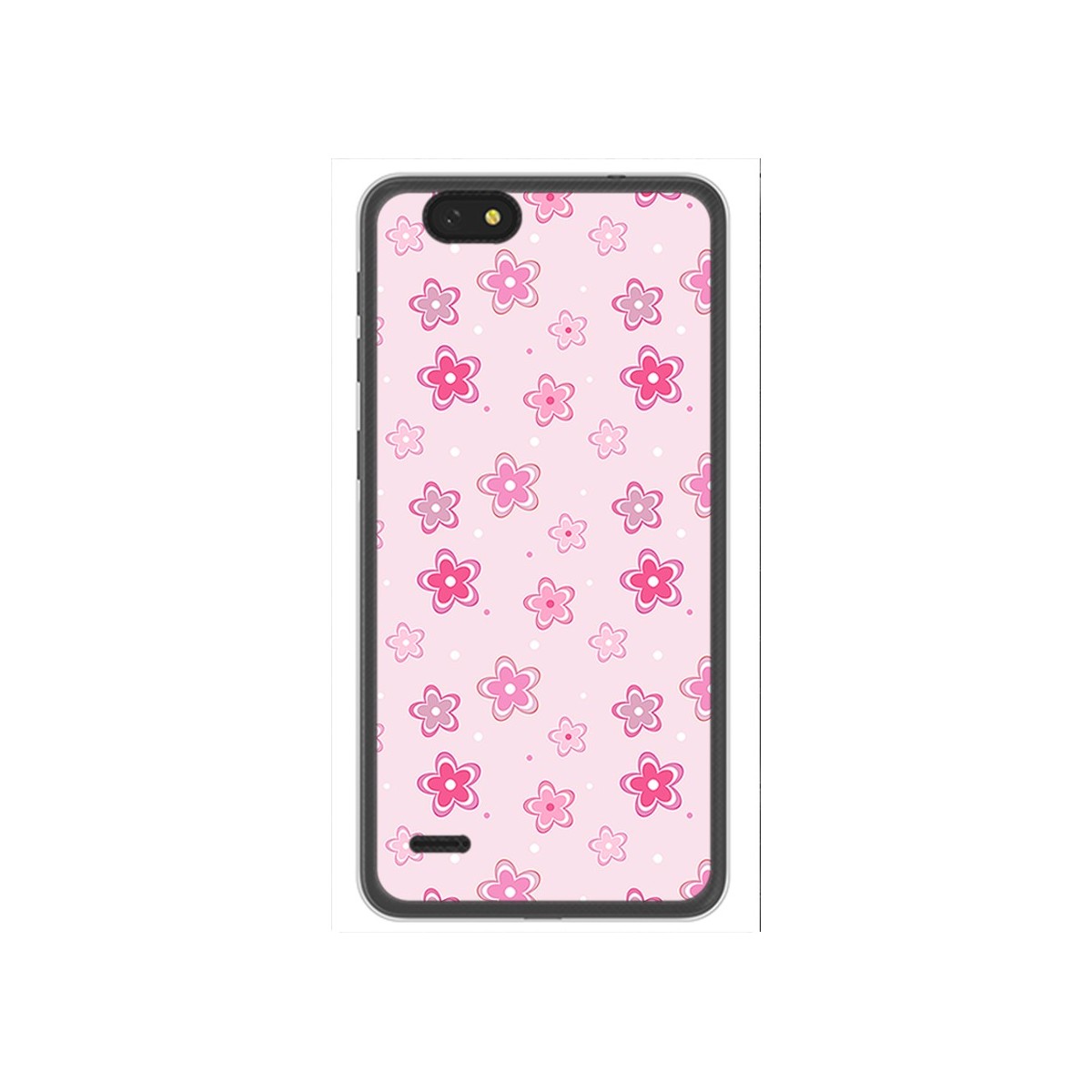 Funda Gel Tpu para Zte Blade A330 Diseño Flores Dibujos