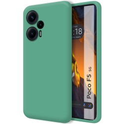 Funda Silicona Líquida Ultra Suave para Xiaomi Poco F5 5G color Verde