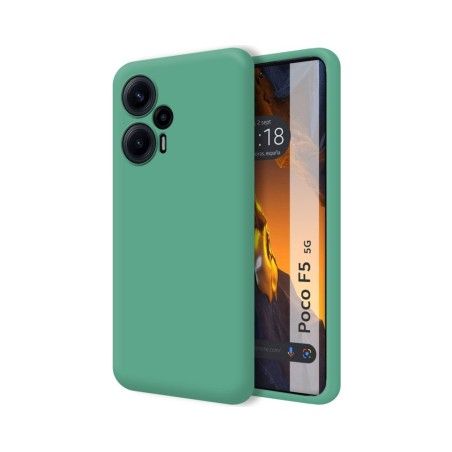 Funda Silicona Líquida Ultra Suave para Xiaomi Poco F5 5G color Verde